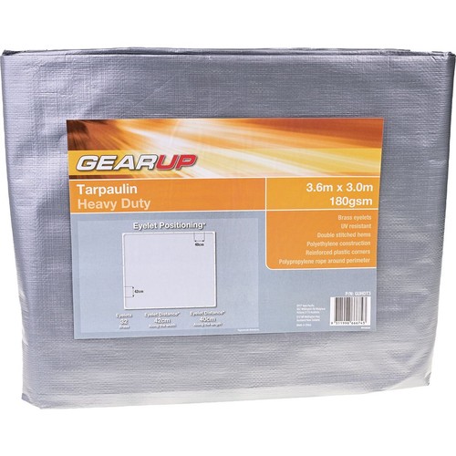 GearUp Heavy Duty Tarpaulin Reinforced 6.0m x 3.6m Auto Part