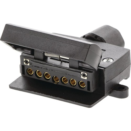 OEX 7 Pin Flat Trailer Socket With Reed Switch Normally Open - Plastic - ACX8033