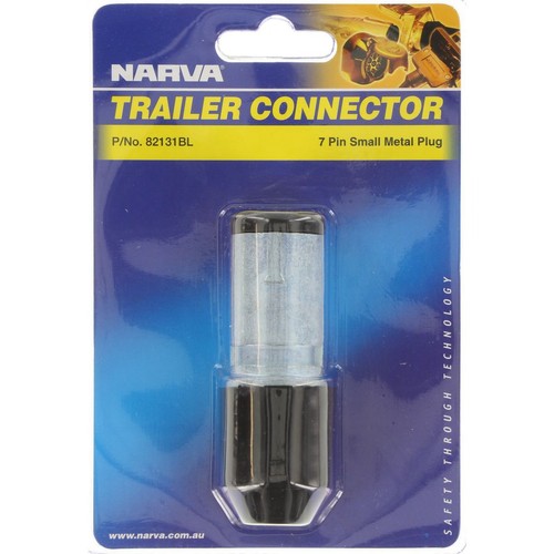 Narva 7 Pin Trailer Plug - Round Metal Small - 82131BL Auto Part