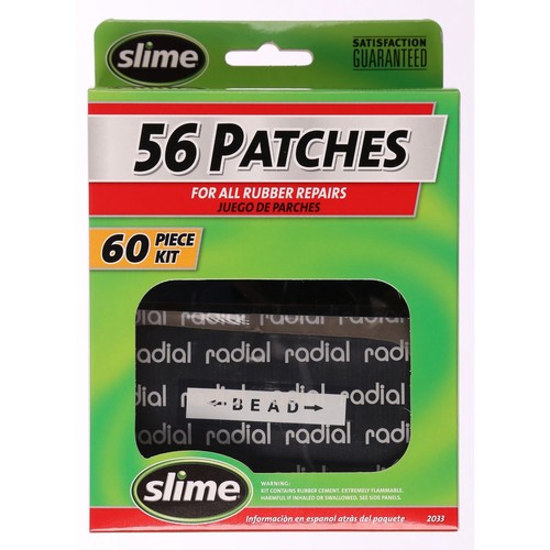 Slime Tyre Rubber Patch Kit - 56 Piece - 2033 Auto