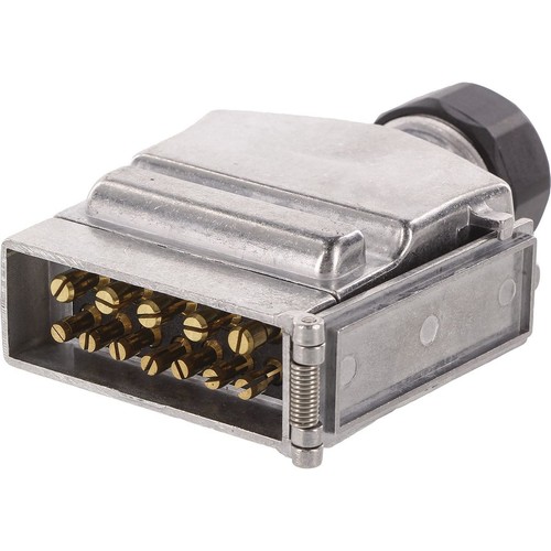 OEX 12 Pin Flat Trailer Plug - Metal - ACX8023