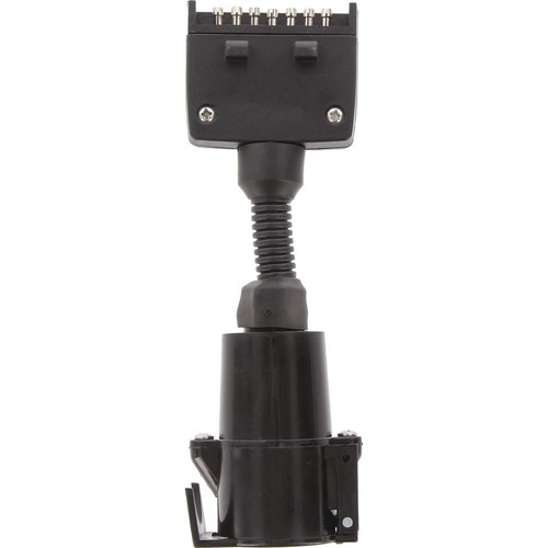 OEX Trailer Plug Adaptor 7 Pin Flat Plug (Car) To 7 Pin Large Round Socket (Trai