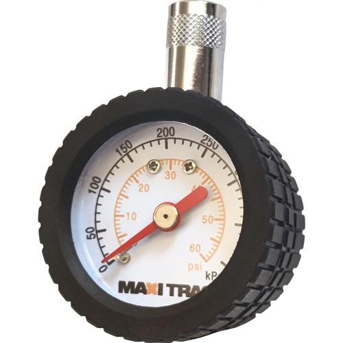 MaxiTrac Dial Tyre Pressure Gauge 0-60psi Car Interior