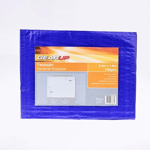 GearUp Light Duty Tarpaulin 2.4m x 1.8m Auto Part
