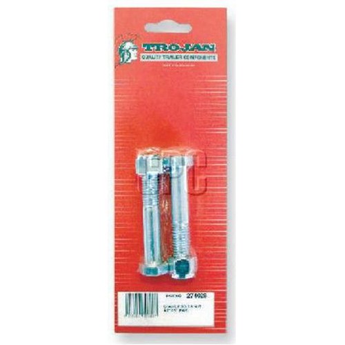 Trojan Nyloc Bolt and Nut 13 x 76mm Spring Shackle - 2 PC - 274028 Auto Part