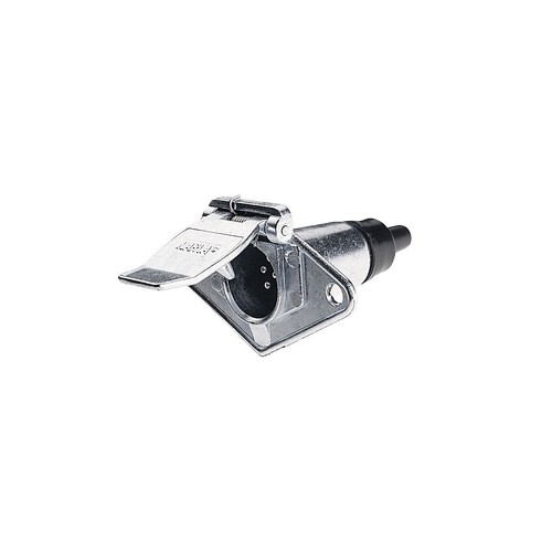 Narva 6 Pin Trailer Socket - Round Small Metal - 82033BL Auto Part Workshop Tool