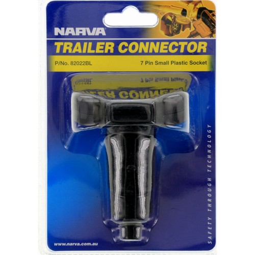 Narva 7 Pin Trailer Socket - Plastic Round Small - 82022BL Auto Part
