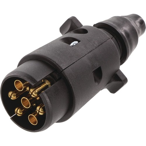 OEX 7 Pin Large Round Trailer Plug - Plastic - ACX8029 Auto Part