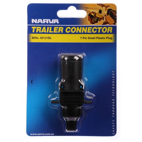 Narva 7 Pin Trailer Plug - Plastic Round Small - 82121BL Auto Part