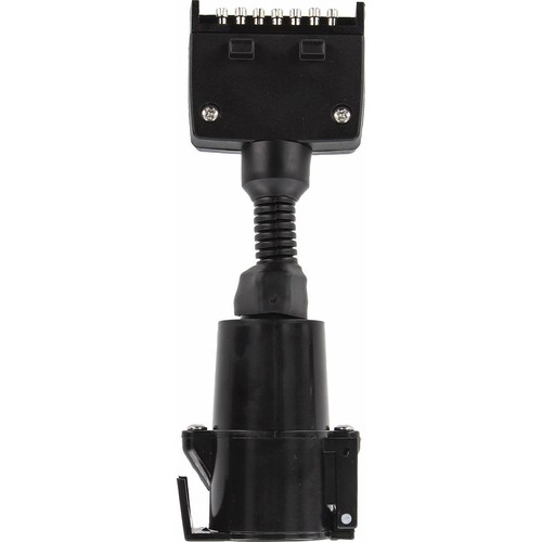 OEX Trailer Plug Adaptor 7 Pin Flat Plug (Car) To 5 Pin Large Round Socket (Trai