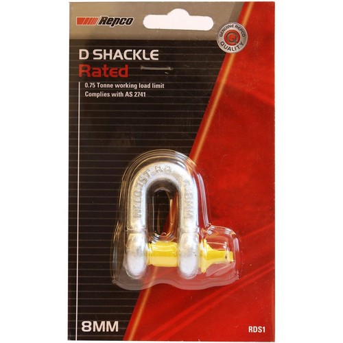 Repco D-Shackle - 8mm 0.75T - RDS1 Auto Part