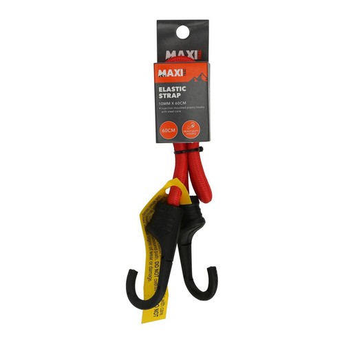 MaxiTrac Heavy Duty Elastic Strap 10mm x 60cm Car Wiring Adapter Auto