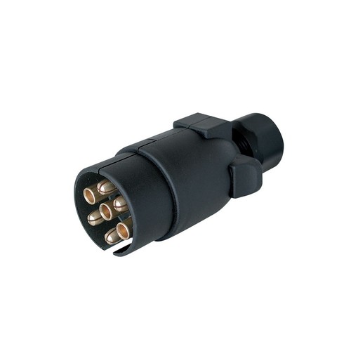 Narva 7 Pin Trailer Plug - Round Plastic Large - 82185BL Auto Part