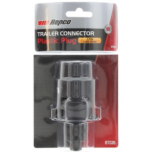 Repco 7 Pin Trailer Plug - Round Plastic Large - RTC05 Auto Part