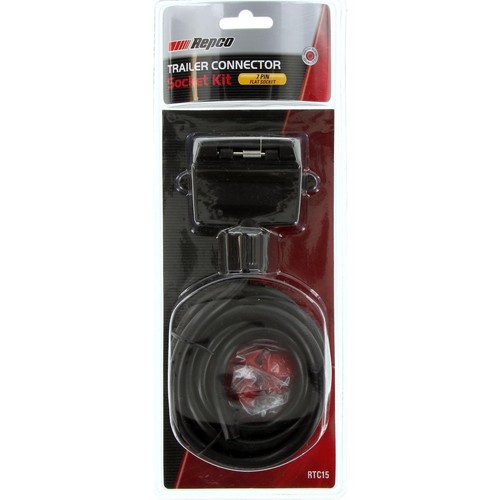 Repco 7 Pin Flat Socket Trailer Plug Adaptor Kit - RTC15 Car Wiring Adapter