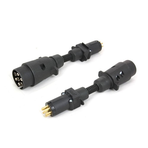 TAG Trailer Adapter 7 Pin Large Round Plug to 7 Pin Small Round Socket - UNTA012