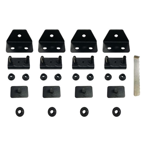 Rhino Rack RCP Base Kit Raised Rails - RCP92-BK Auto