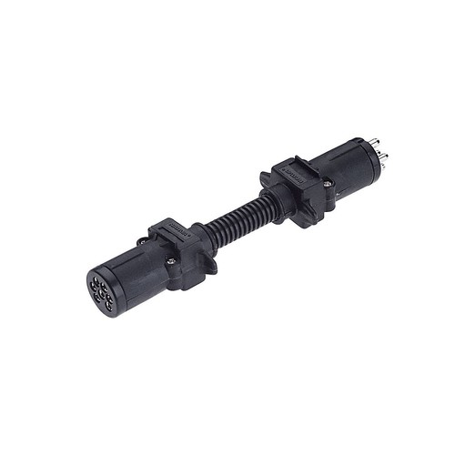 Narva Trailer Plug Adaptor 7 Pin Round Small (Car) To 6 Pin Round Small (Trailer