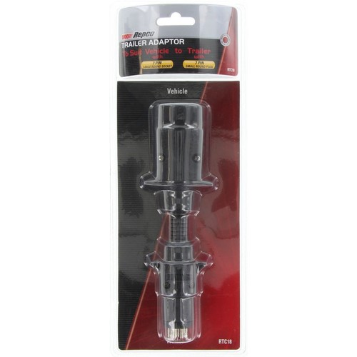 Repco 7 Pin Large Round to 5 Pin Small Round Trailer Plug Adaptor - RTC18 Auto