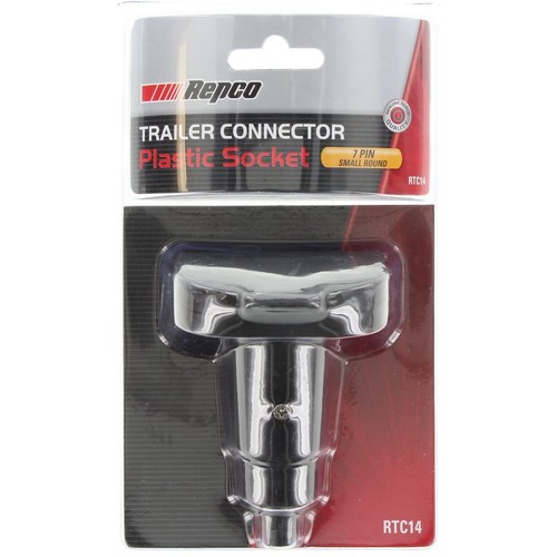 Repco 7 Pin Trailer Socket - Plastic Round Small - RTC14 Auto Part Workshop Tool