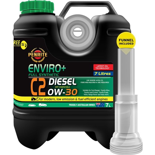 Penrite Enviro+ C2 0W-30 Engine Oil 7L - EPLUSC2007 Car Service Auto Part
