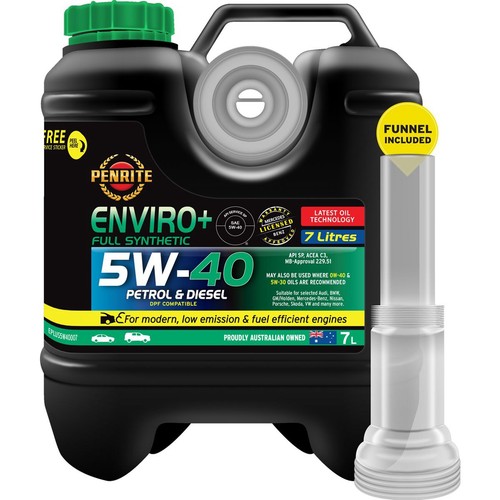 Penrite Enviro+ 5W-40 Engine Oil 7L - EPLUS5W40007 Car Service Auto Part
