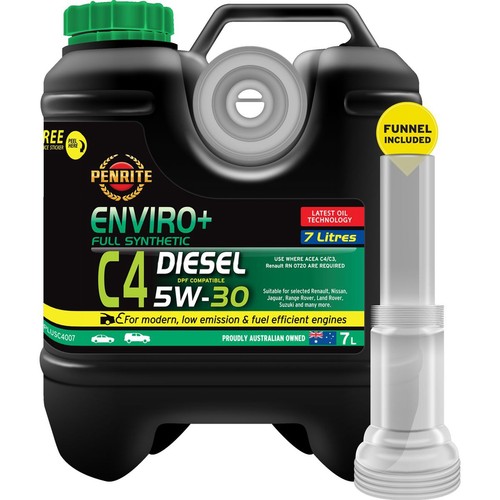 Penrite Enviro+ C4 5W-30 Engine Oil 7L - EPLUSC4007 Car Service Auto Part