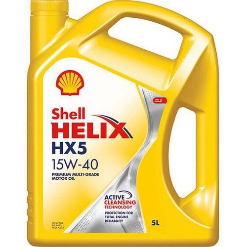 Shell Helix HX5 15W-40 Engine Oil SN + 5L - 310278126 Car Service Auto Part