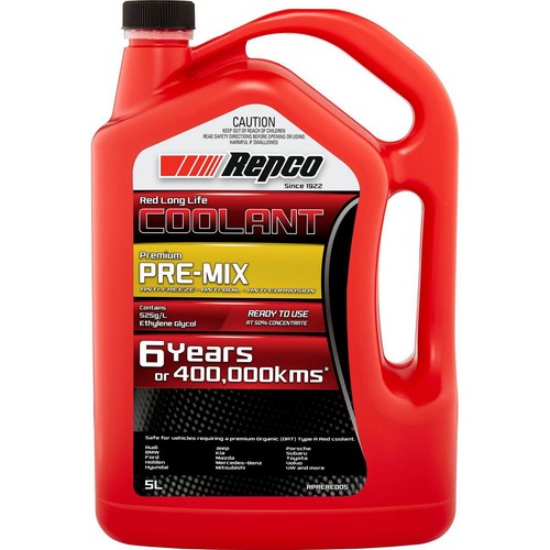 Repco Red Coolant Premix 5L - RPRERED05 Car Service Auto Part