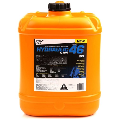 GV Oil Hydraulic Fluid ISO 46 20L - GVHYD46020 Car Wiring Adapter Car Service