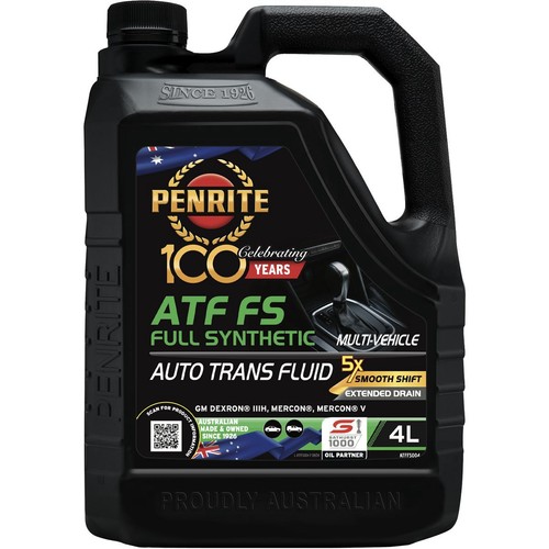 Penrite ATF FS Multi-Vehicle Automatic Transmission Fluid 4L - ATFFS004 Auto