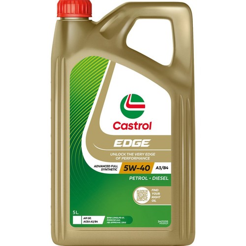 Castrol EDGE A3/B4 5W-40 Engine Oil 5L - 3421235 Car Service Auto Part