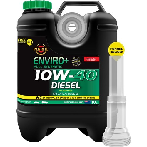 Penrite Enviro+ 10W-40 Engine Oil 10L - EPLUS10W40010 Car Service Auto Part
