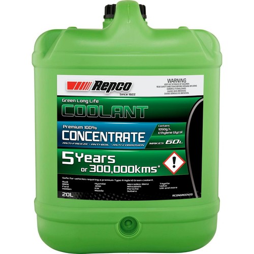 Repco Green Coolant Concentrate 20L - RCONGREEN20 Car Service Workshop Tool