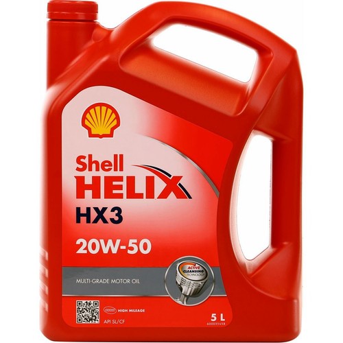Shell Helix HX3 20W-50 Engine Oil 5L - 300012172 Car Service Workshop Tool