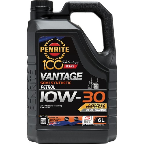 Penrite Vantage Semi Synthetic 10W-30 Engine Oil 6L - VANSEMI10W30006 Auto