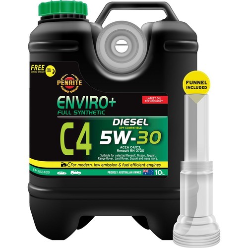 Penrite Enviro+ C4 5W-30 Engine Oil 10L - EPLUSC4010 Car Service Workshop Tool