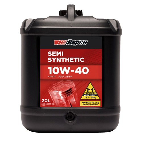 Repco Semi Synthetic 10W-40 Engine Oil 20L - RSS1040SP-20 Car Service Auto Part
