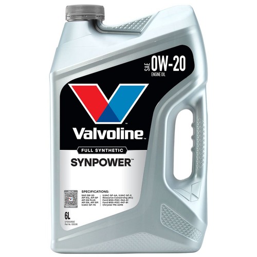 Valvoline SynPower 0W-20 Engine Oil 6L - 1333.06 Car Service Workshop Tool