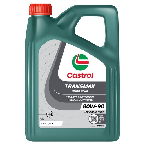 Castrol Transmax Universal 80W-90 Gear Oil 4L - 3430313 Car Service