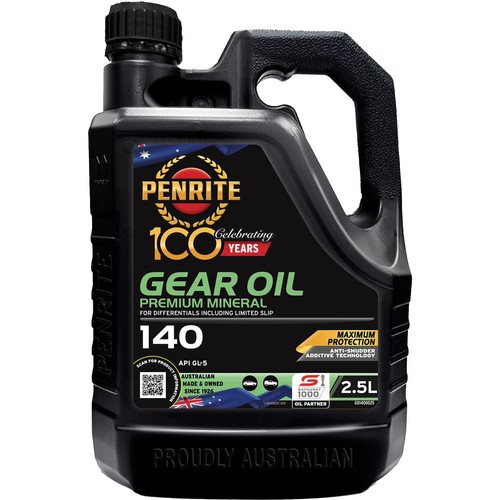 Penrite Gear Oil 140 2.5L - GO1400025 Car Service Workshop Tool