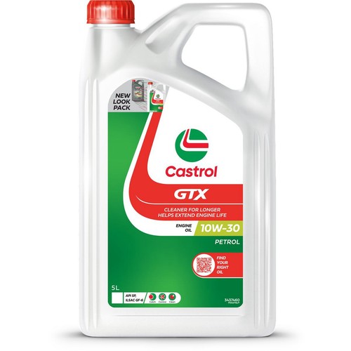 Castrol GTX 10W-30 Engine Oil 5L - 3437460 Car Service Workshop Tool