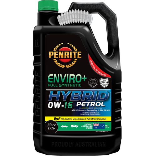 Penrite Enviro+ Hybrid 0W-16 Engine Oil 5L - EPLUSHYB0W16005 Car Service