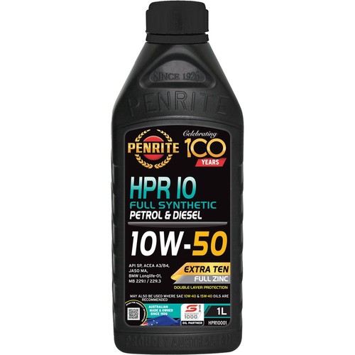 Penrite HPR 10 Full Synthetic 10W-50 Engine Oil 1L - HPR10001 Car Service
