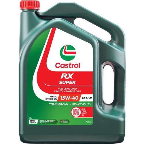 Castrol RX Super 15W-40 Engine Oil CJ-4/E9 7L - 3420723 Car Service