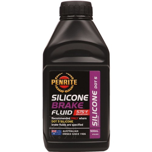 Penrite Silicone DOT 5 Brake Fluid 500mL - BFSIL0005 Car Service Brake Parts