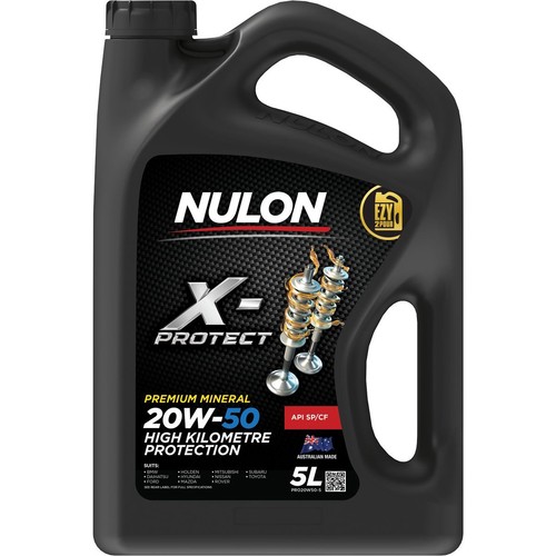 Nulon X-Protect 20W-50 Engine Oil Mineral High Kilometre 5L - PRO20W50-5 Auto