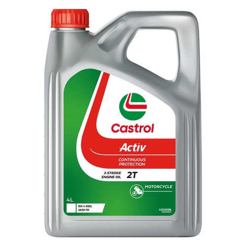 Castrol Activ 2T Motorcycle Engine Oil 4L - 4100596 Car Service Workshop Tool