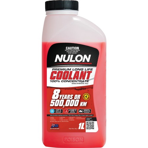 Nulon Long Life Red Coolant Concentrate 1L - RLL1 Car Service Workshop Tool