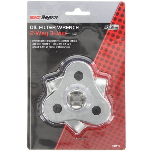 Repco Oil Filter Wrench 3 Jaw 2 Way - RST176 UHF Radio 4WD Oil Filter Service